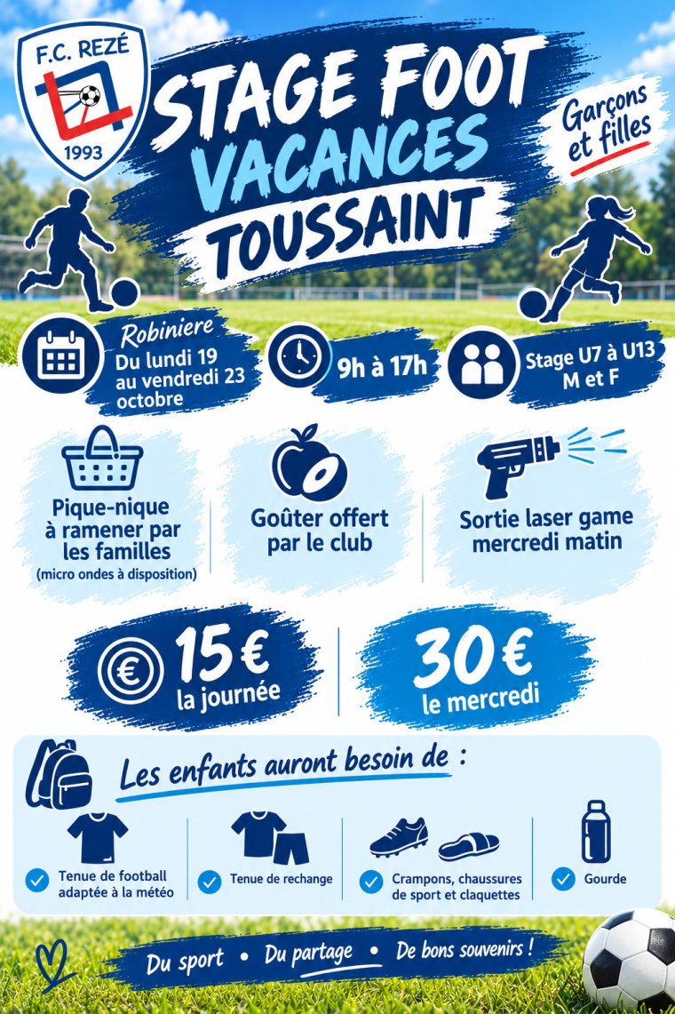FC Rezé - Stage Toussaint 2026